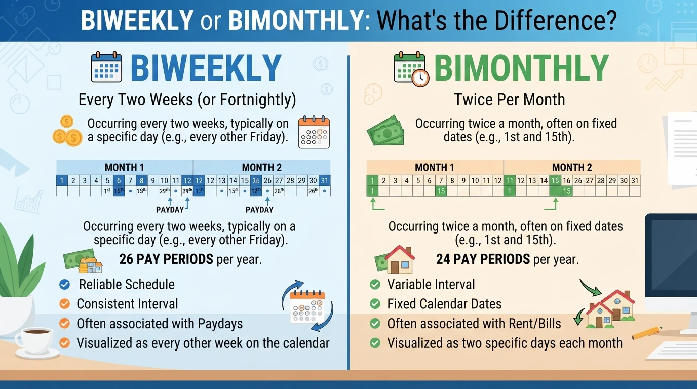 Biweekly or Bimonthly: What's the Difference?