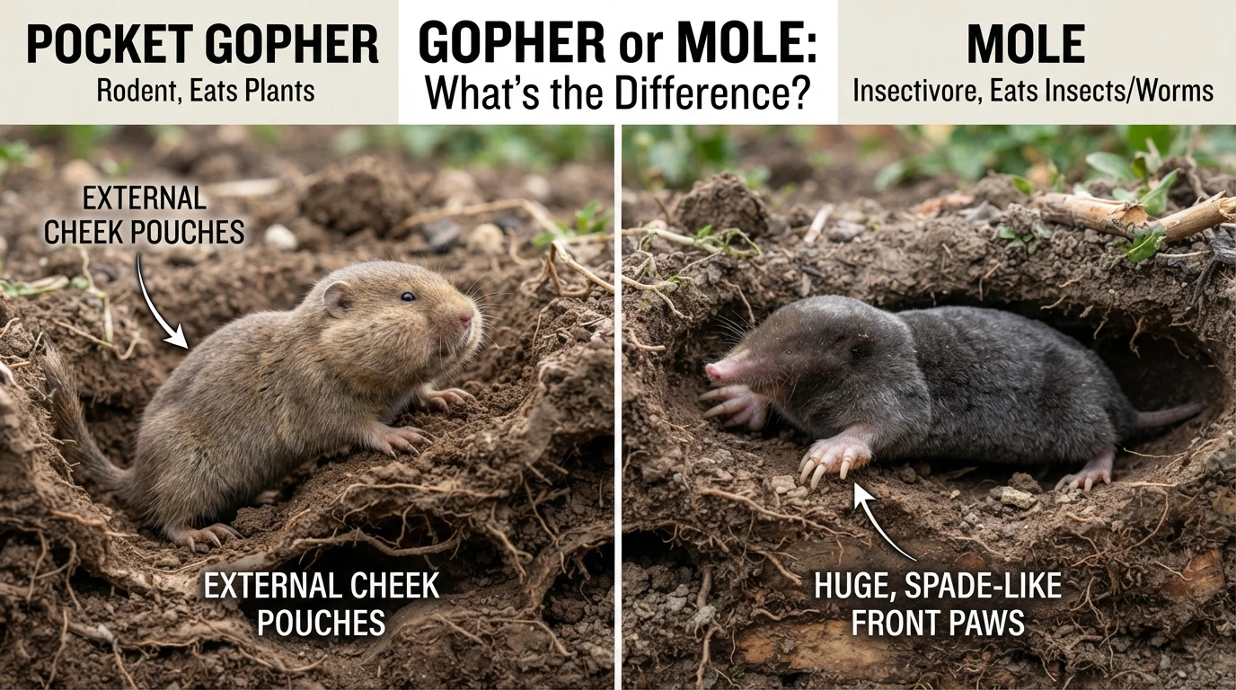 Gopher or Mole: What's the Difference?