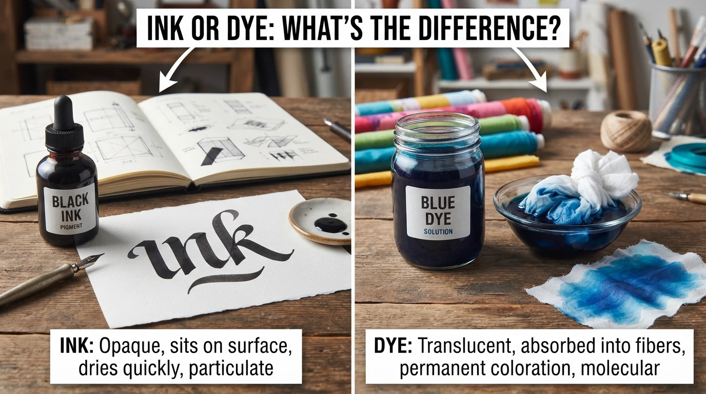 Ink or Dye: What's the Difference?