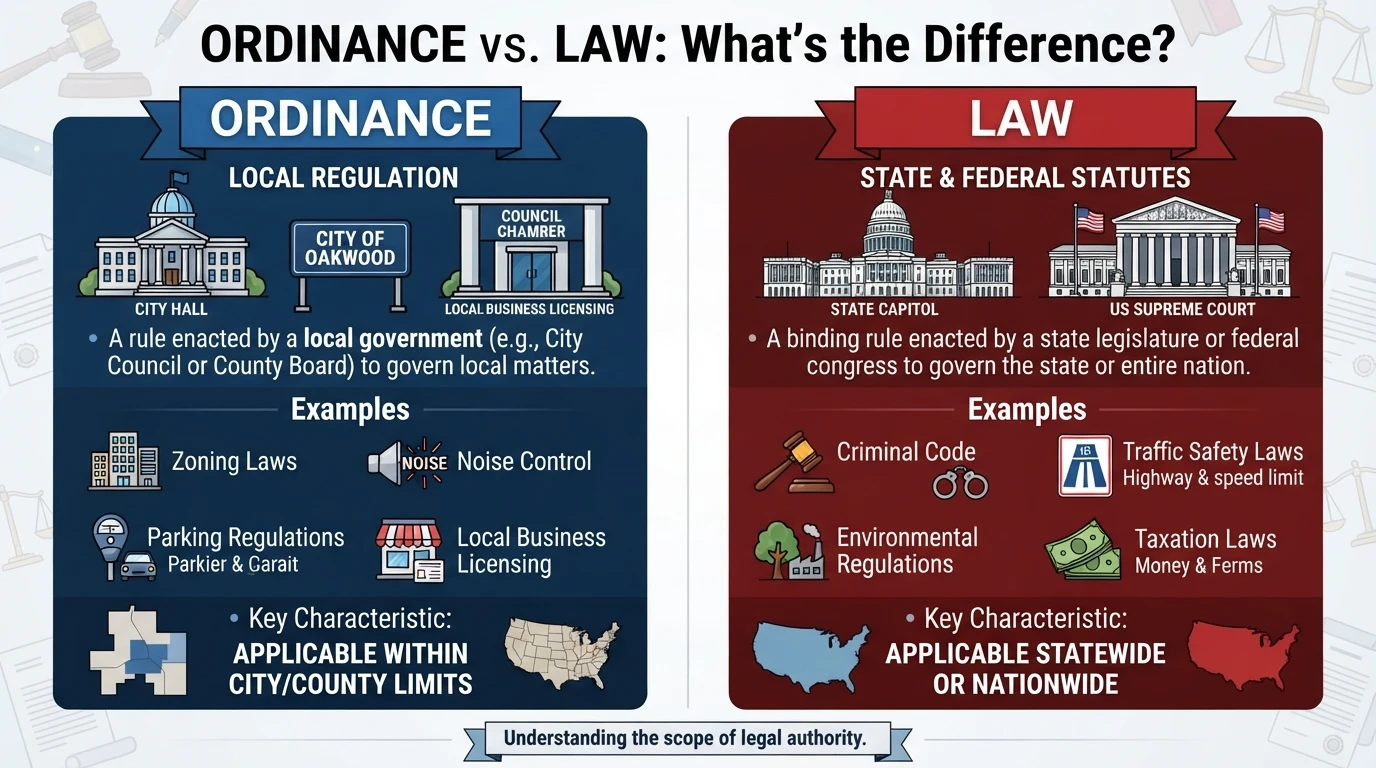 Ordinance or Law: What's the Difference?