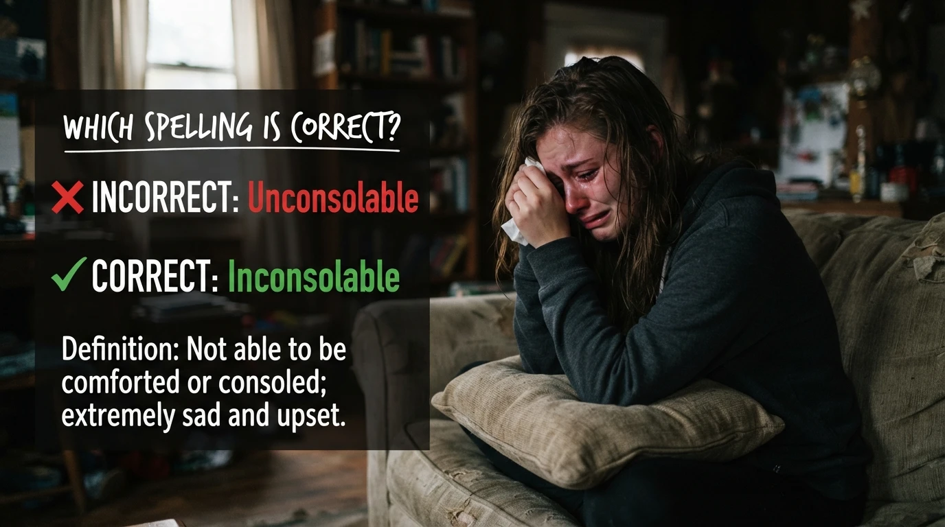 Unconsolable or Inconsolable: Which Spelling Is Correct?