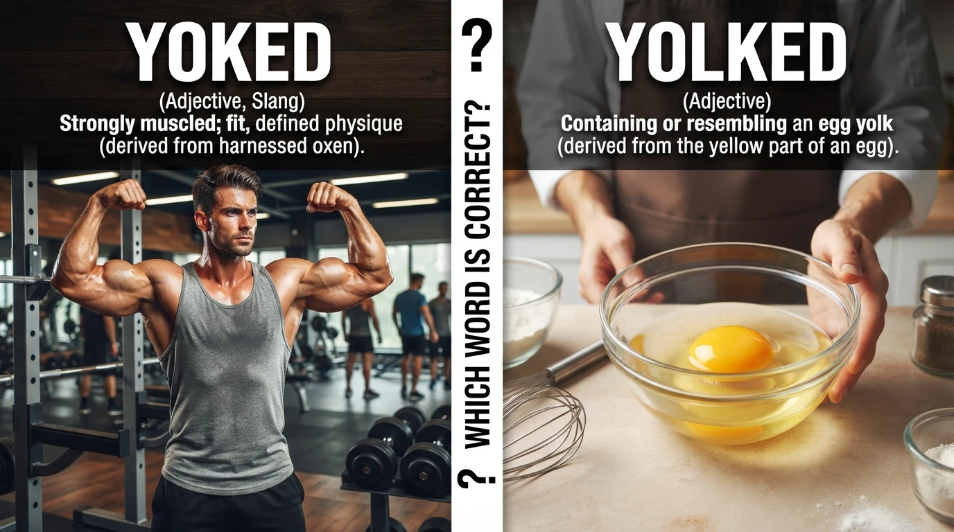 Yoked or Yolked: Which Word Is Correct?