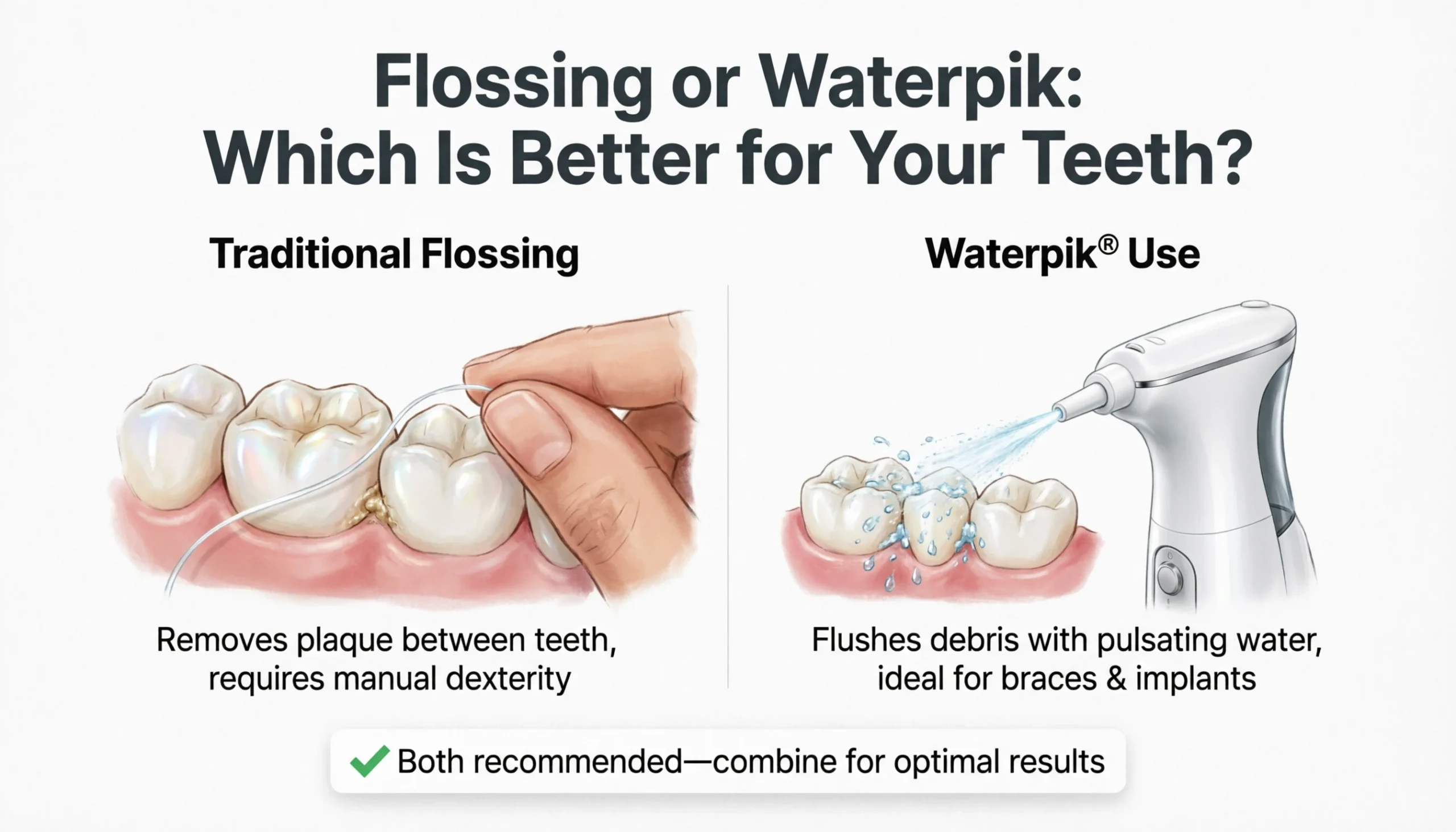 Flossing or Waterpik: Which Is Better for Your Teeth?
