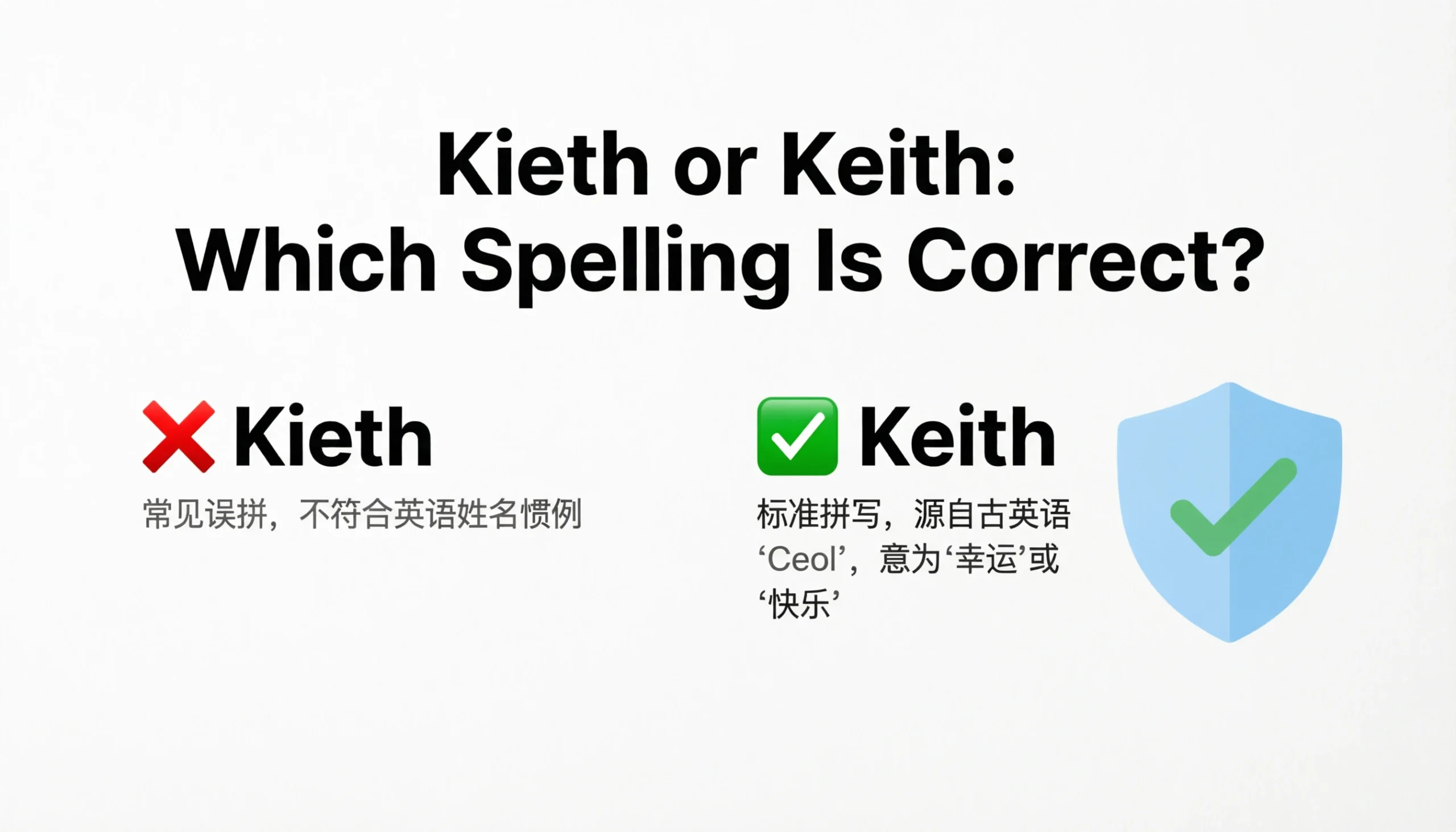 Kieth or Keith: Which Spelling Is Correct?